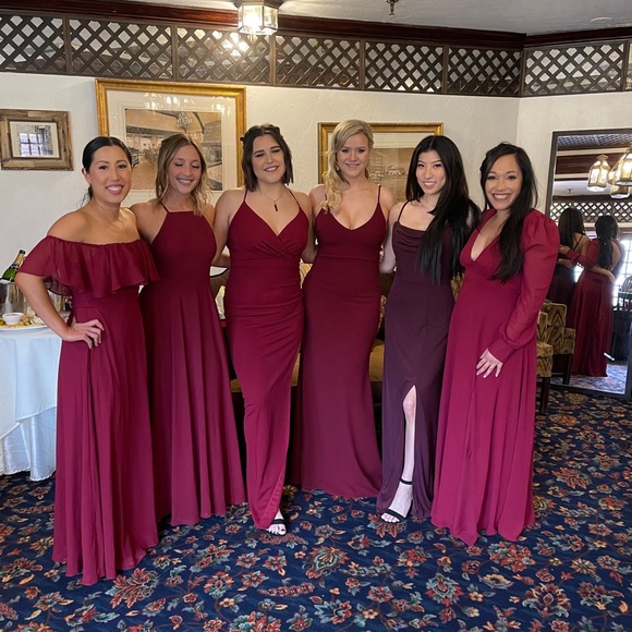 LIKE NEW Cabernet Slit Dress - Picture 2 of 2